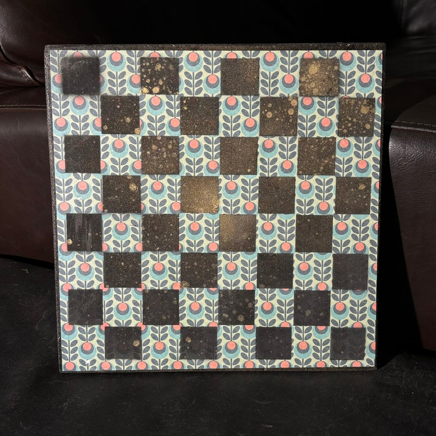 Delicate Pattern - Scrapbook Chess Board