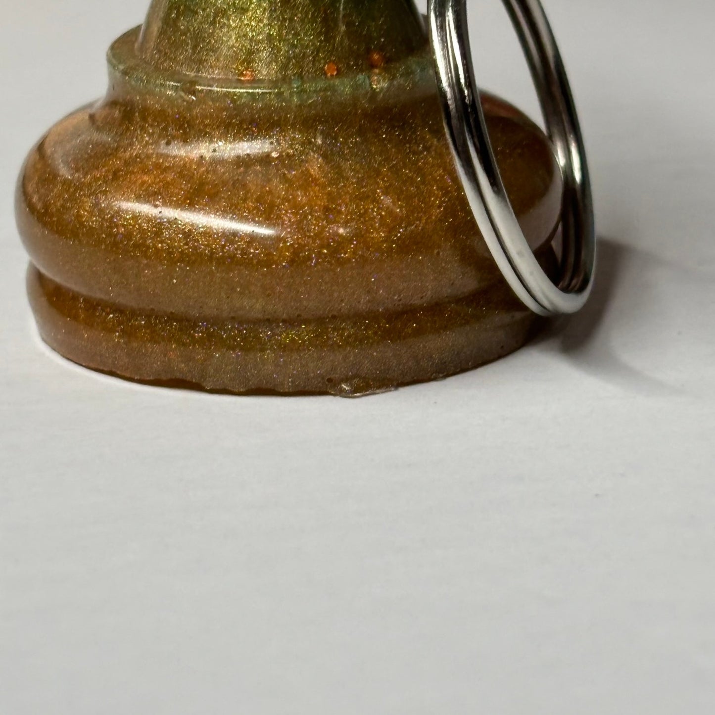 Luxury Green Pawn - Handmade Resin Keychain - Large Edition
