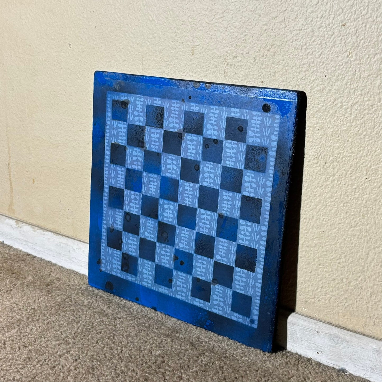 Flair Blue - Scrapbook Chess Board
