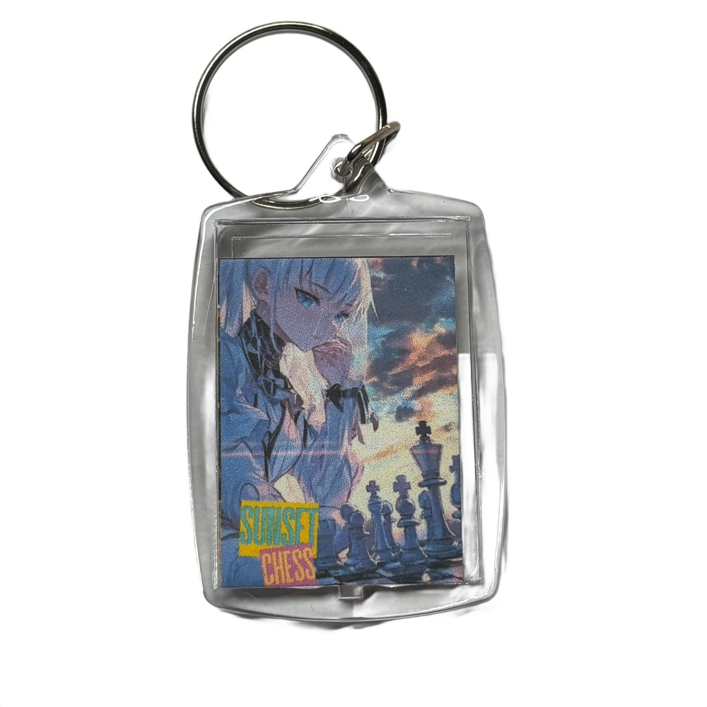 Anime Gaze - Chess  Photo Keychain