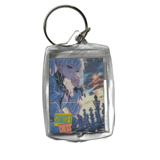 Anime Gaze - Chess  Photo Keychain