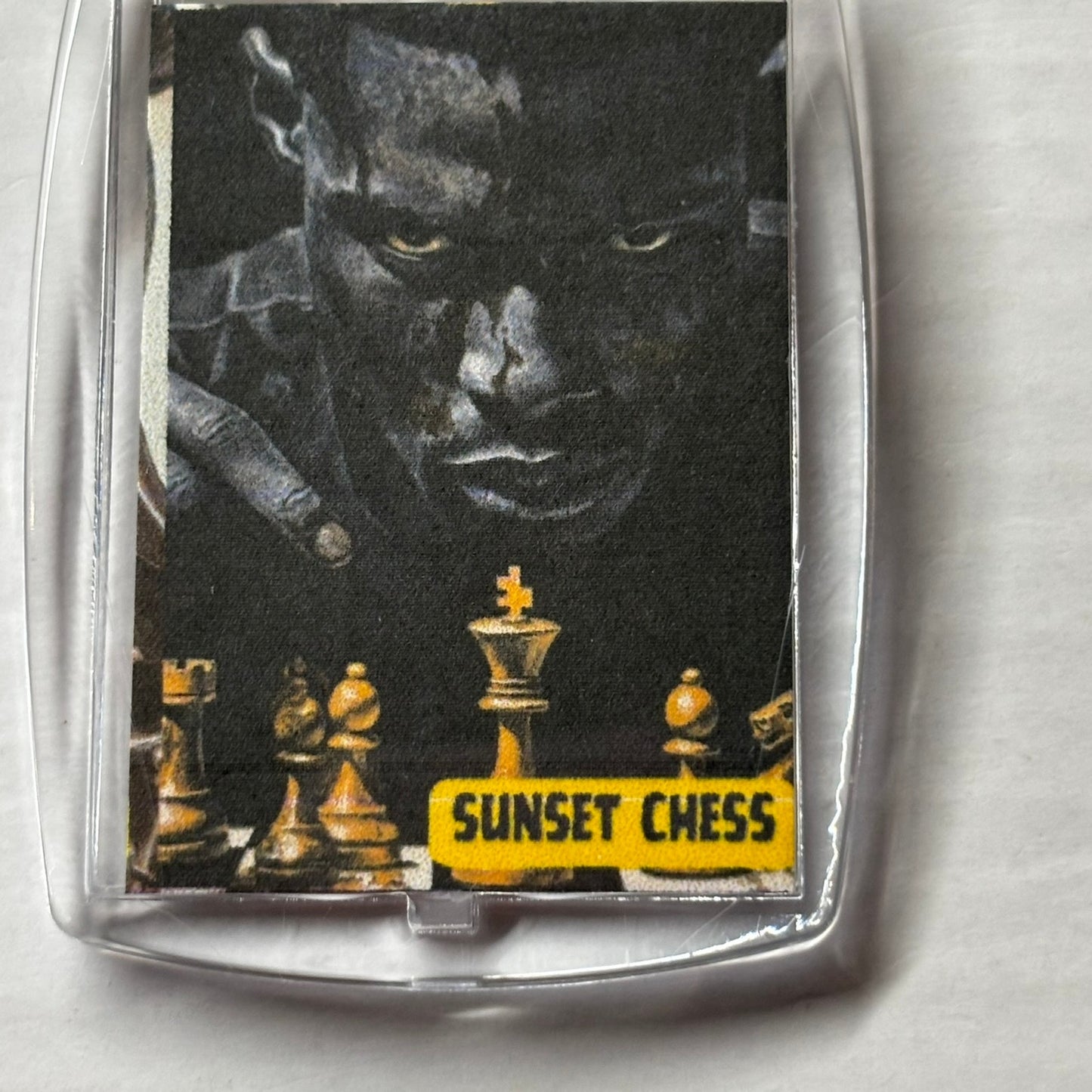 Serious Look - Chess  Photo Keychain