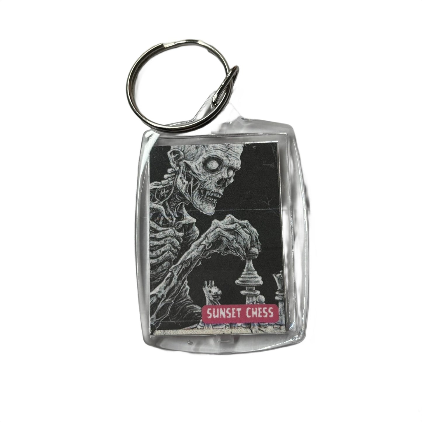 Death Play - Chess  Photo Keychain
