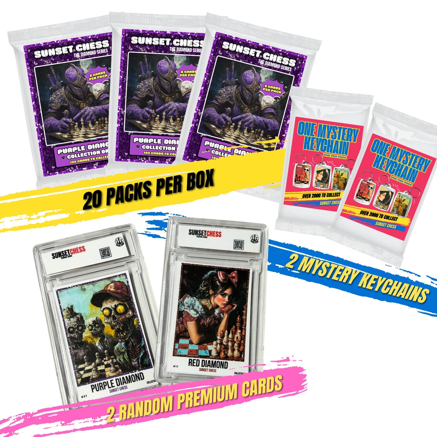 Purple Diamond Part 1 - Jumbo Box Pack - Chess Trading Cards