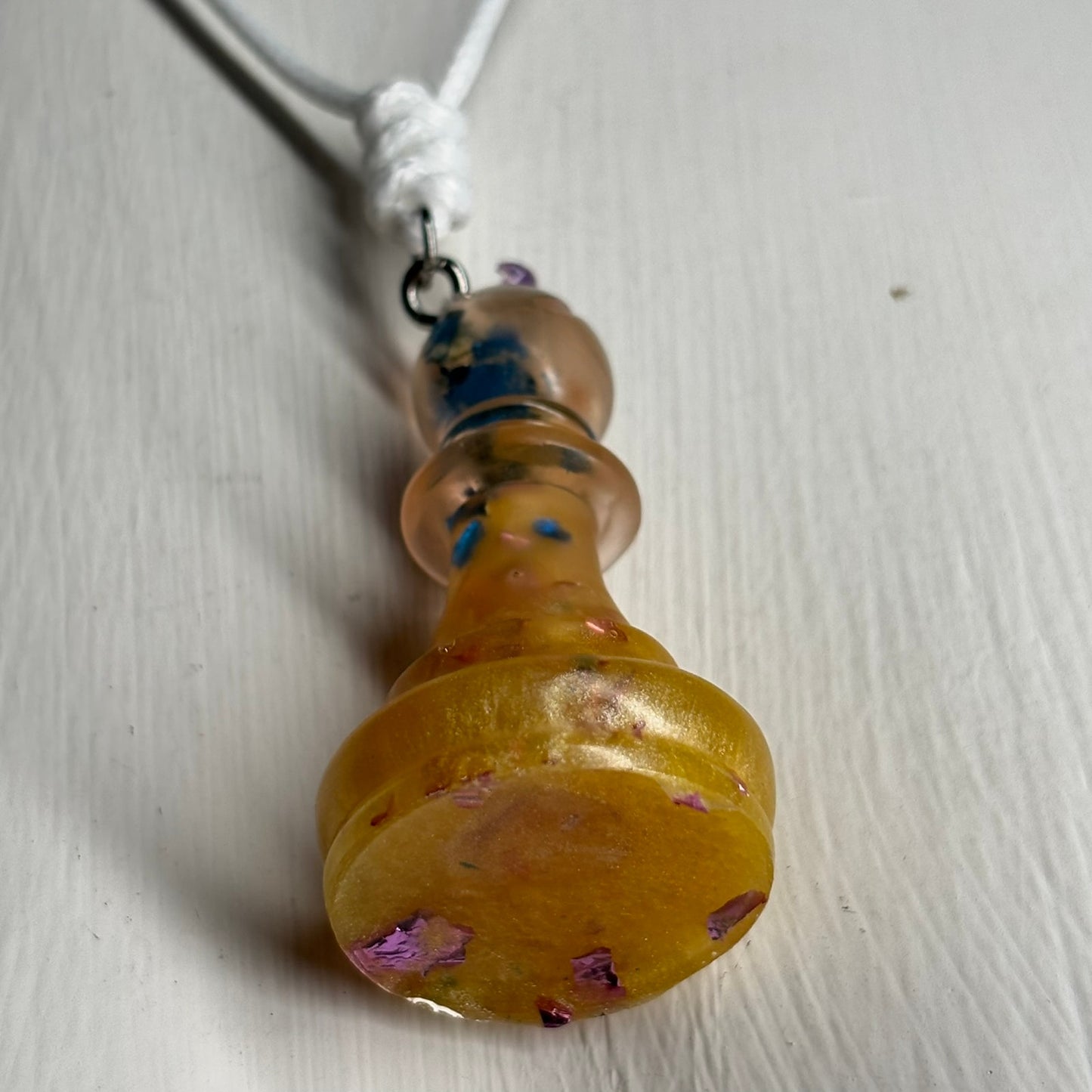 Supreme Colored Bishop - Handmade Resin Chess Necklace