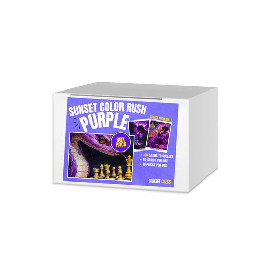 Purple Color Rush Trading Cards - Mini Box Collection