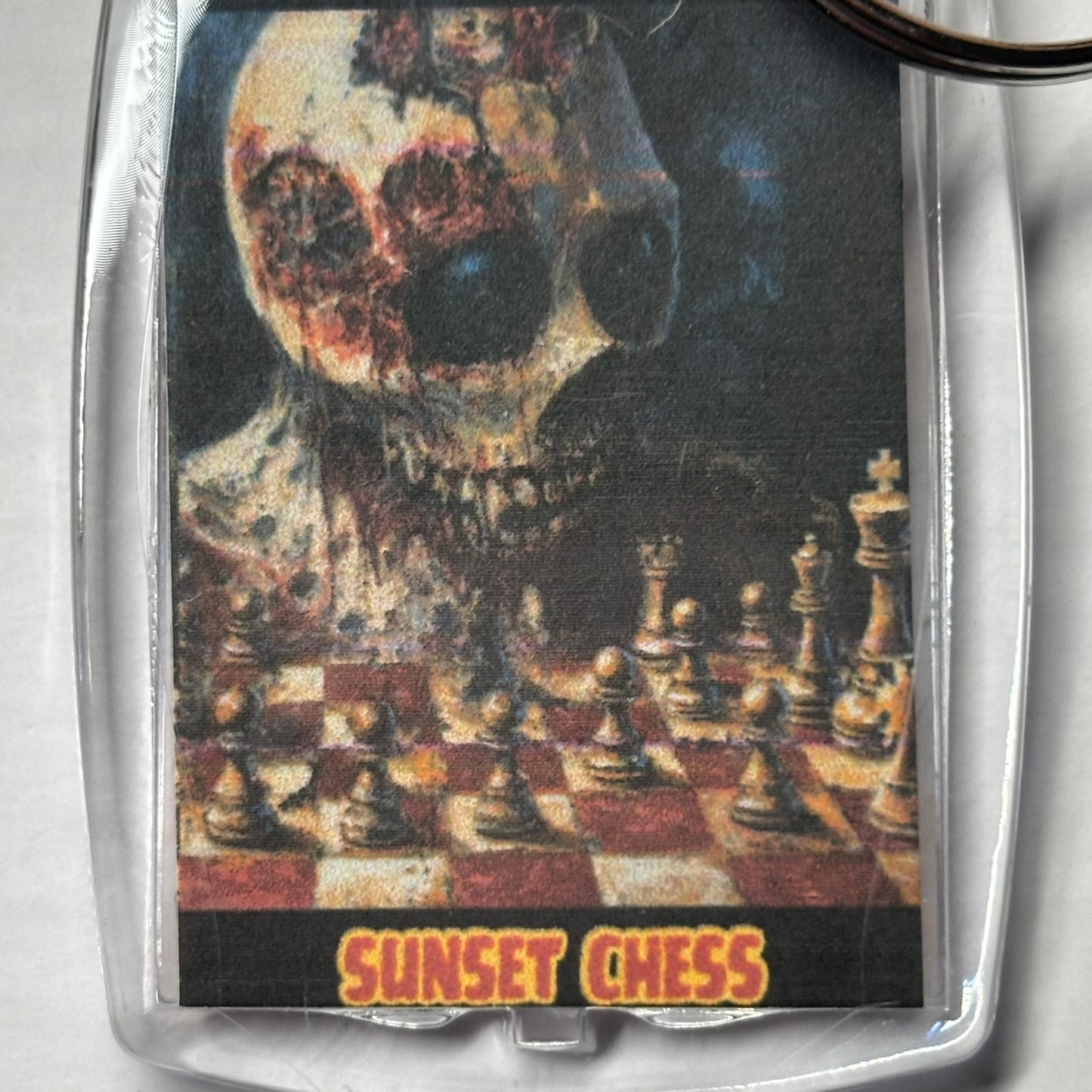 Burn Head - Chess  Photo Keychain