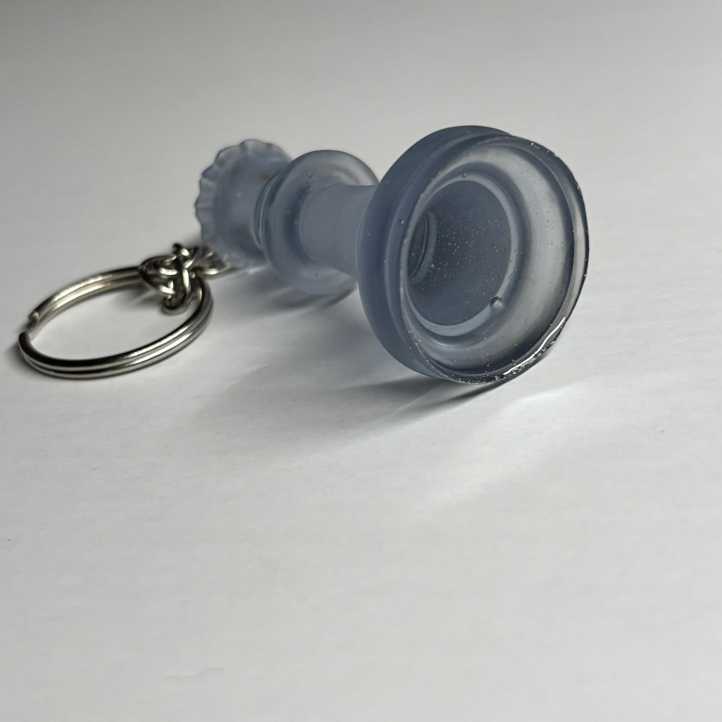 Translucent Blue Queen - Handmade Resin Keychain