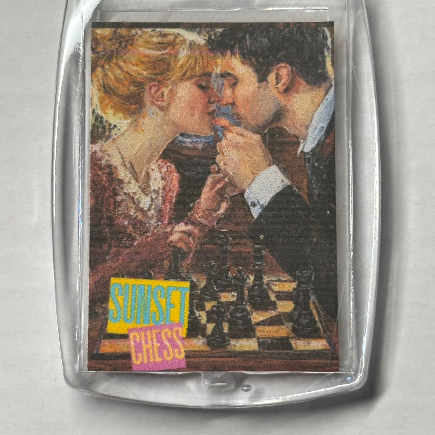 In Love - Chess  Photo Keychain
