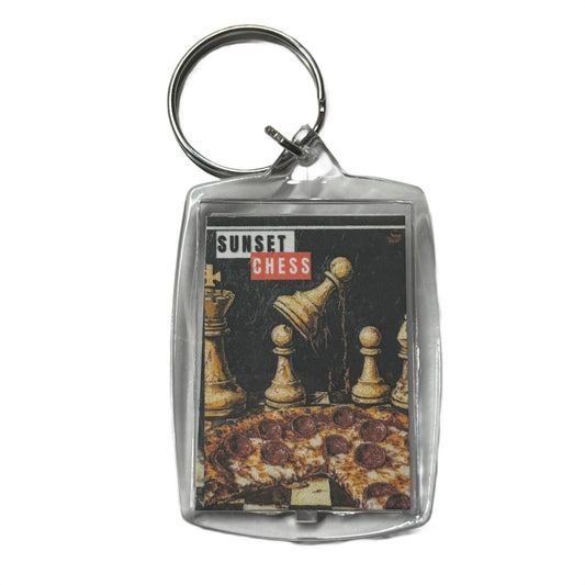 Pizza!  - Chess  Photo Keychain