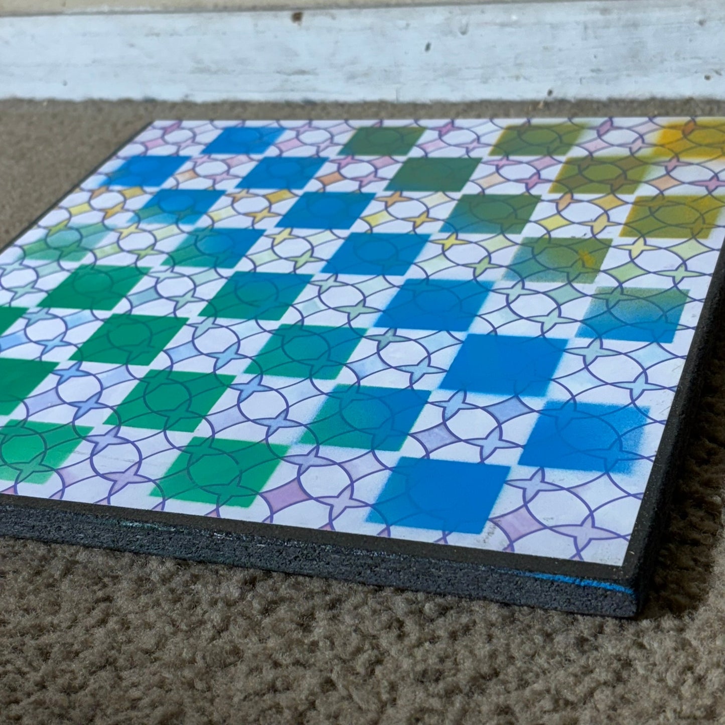 Sunset Sky Blue - Scrapbook Chess Board