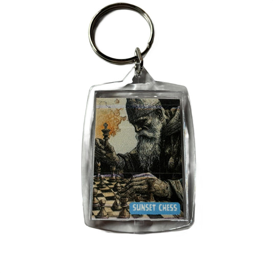 The Old Man - Chess  Photo Keychain
