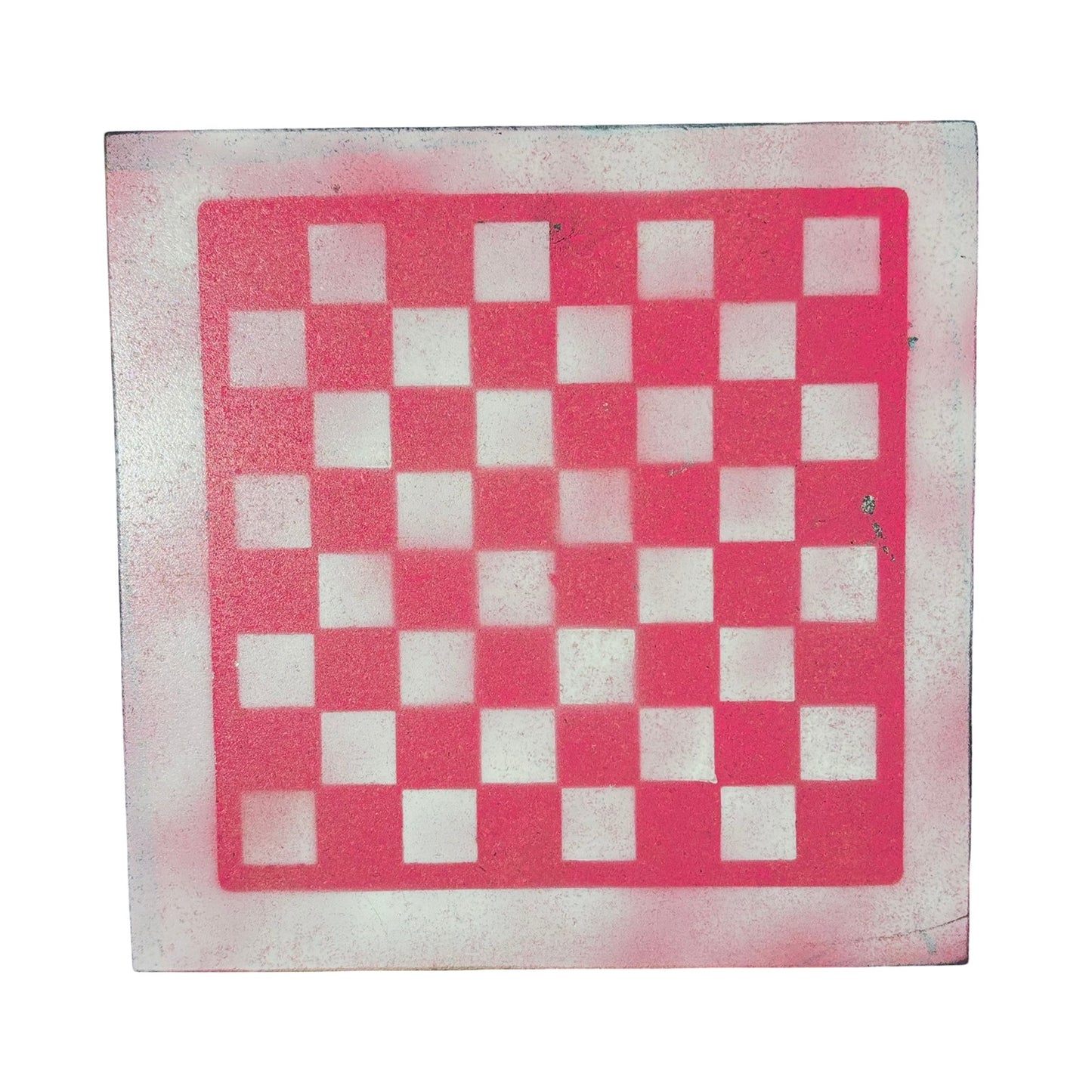 Pink & White - Painted Chess Board