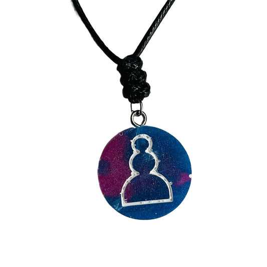 Cartoon Pawn - Handmade Resin Chess Necklace