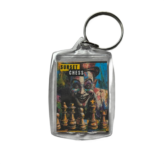 Happy Clown - Chess  Photo Keychain