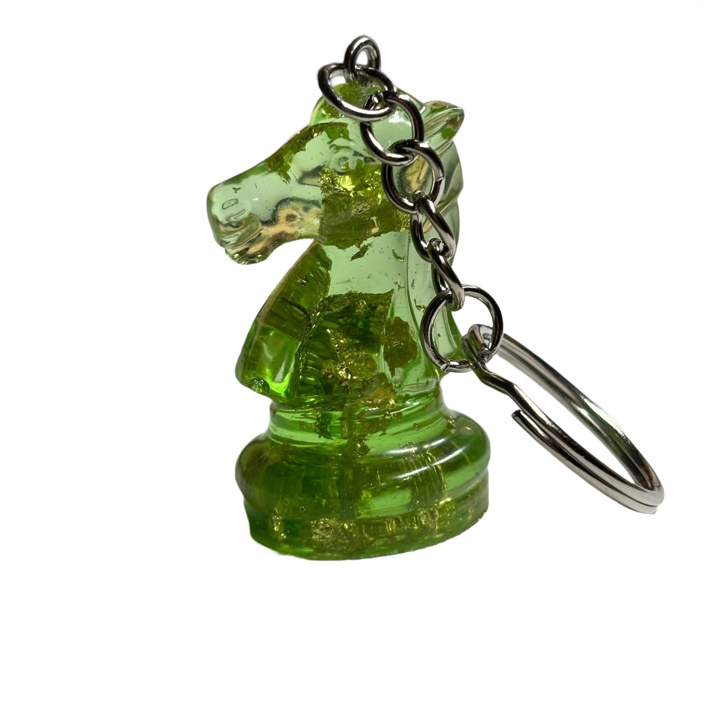 The Green Crystal Knight - Handmade Resin Keychain