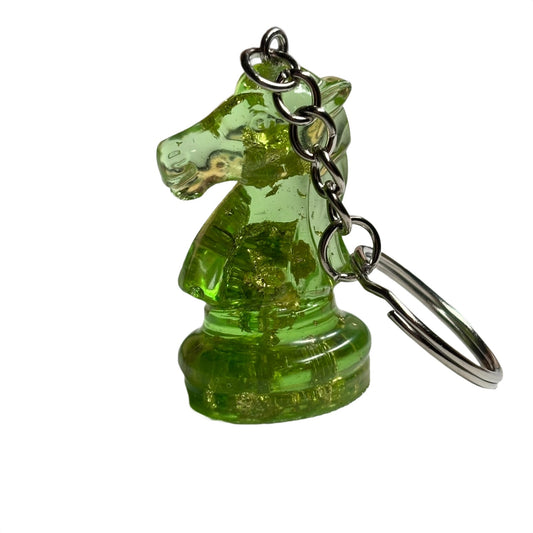 The Green Crystal Knight - Handmade Resin Keychain