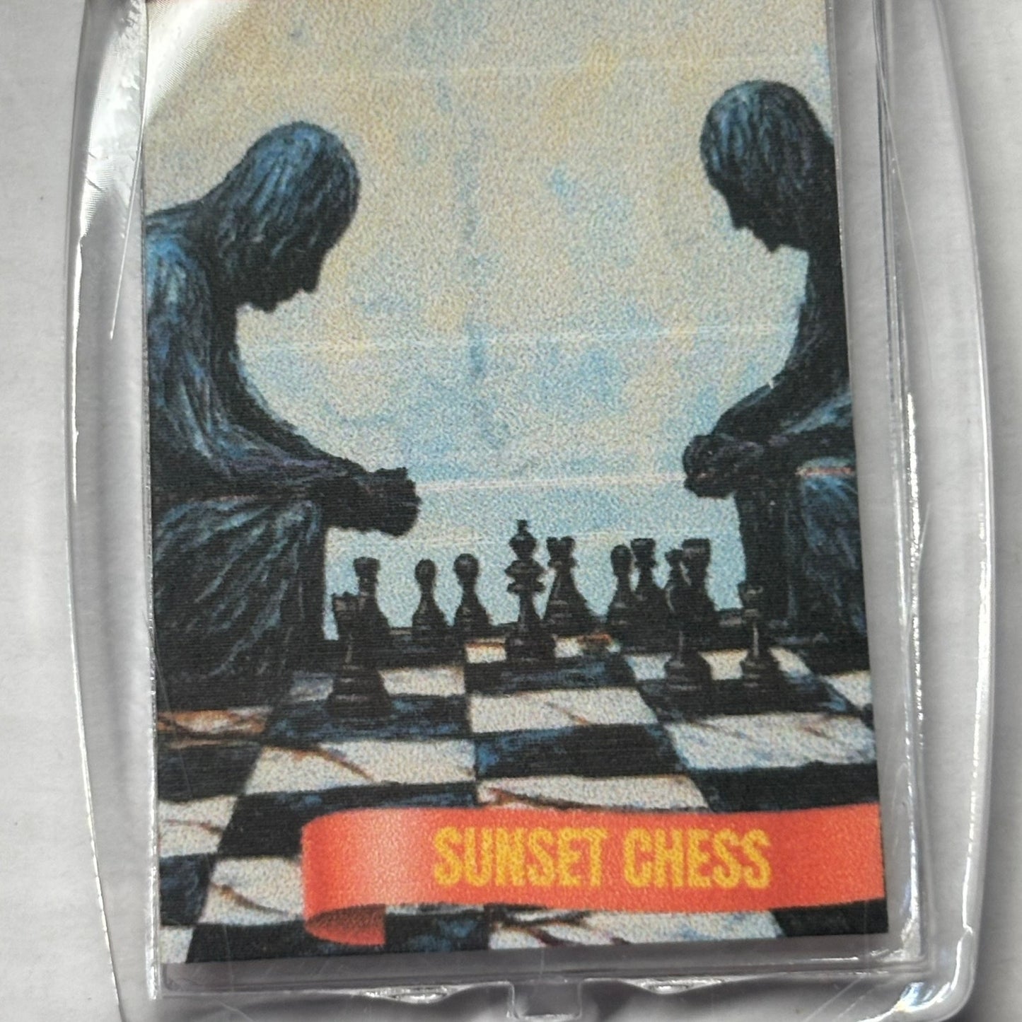 Shadow Men - Chess  Photo Keychain