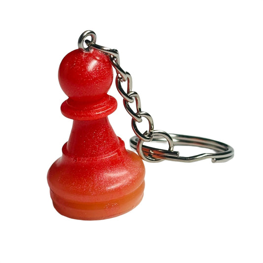 Red Pawn - Handmade Resin Keychain