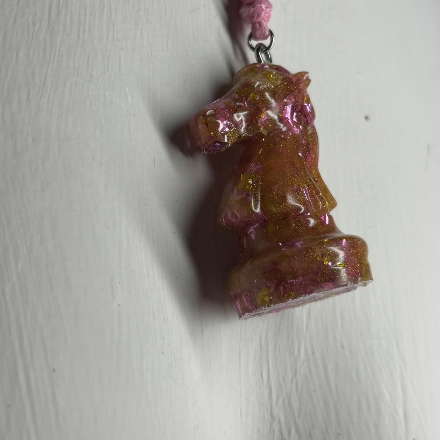Royal Knight - Handmade Resin Chess Necklace