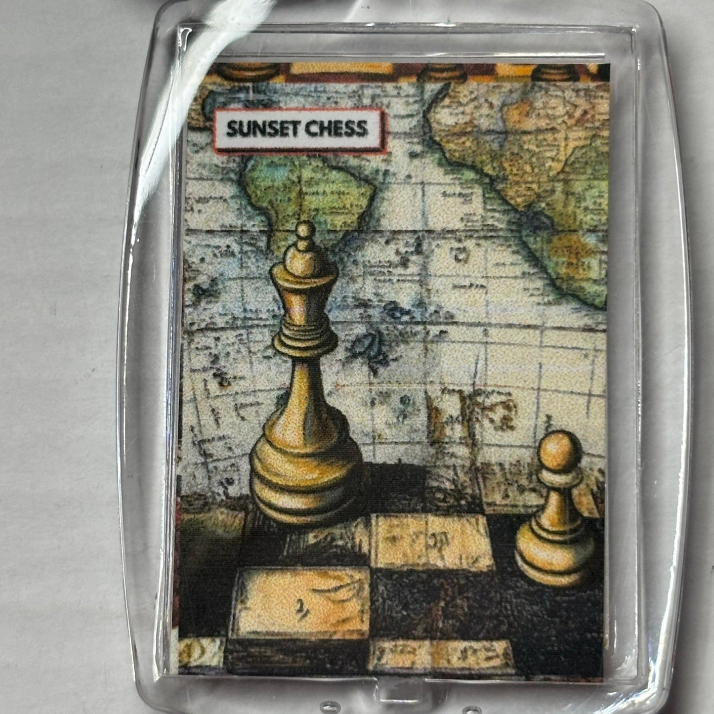 World View - Chess  Photo Keychain
