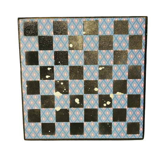 Simple Blue & Pink - Scrapbook Chess Board