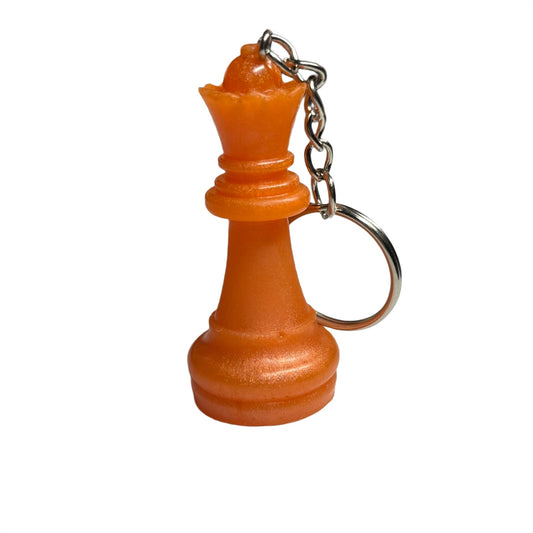 Plain Orange Queen - Handmade Resin Keychain