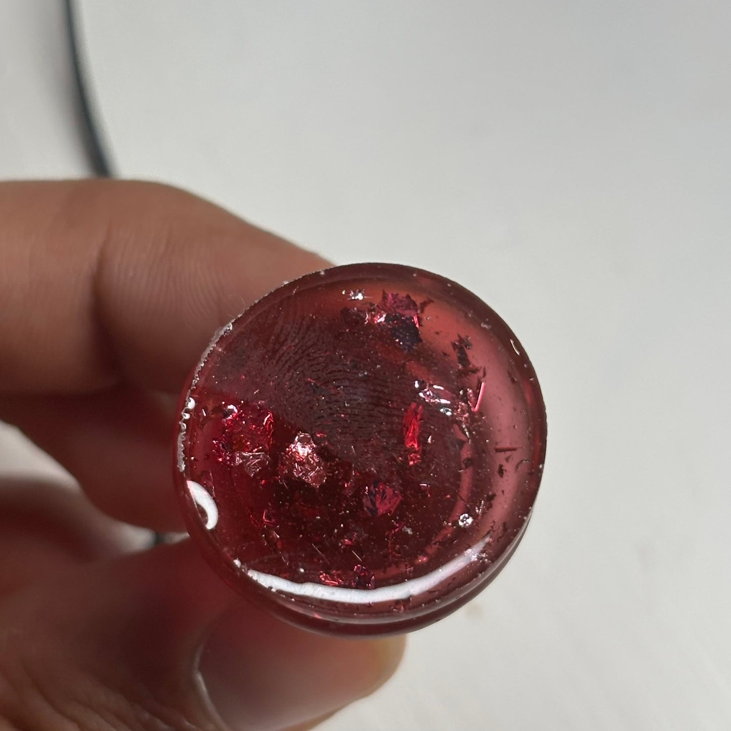 Dark Crystal Red Queen - Handmade Resin Chess Necklace