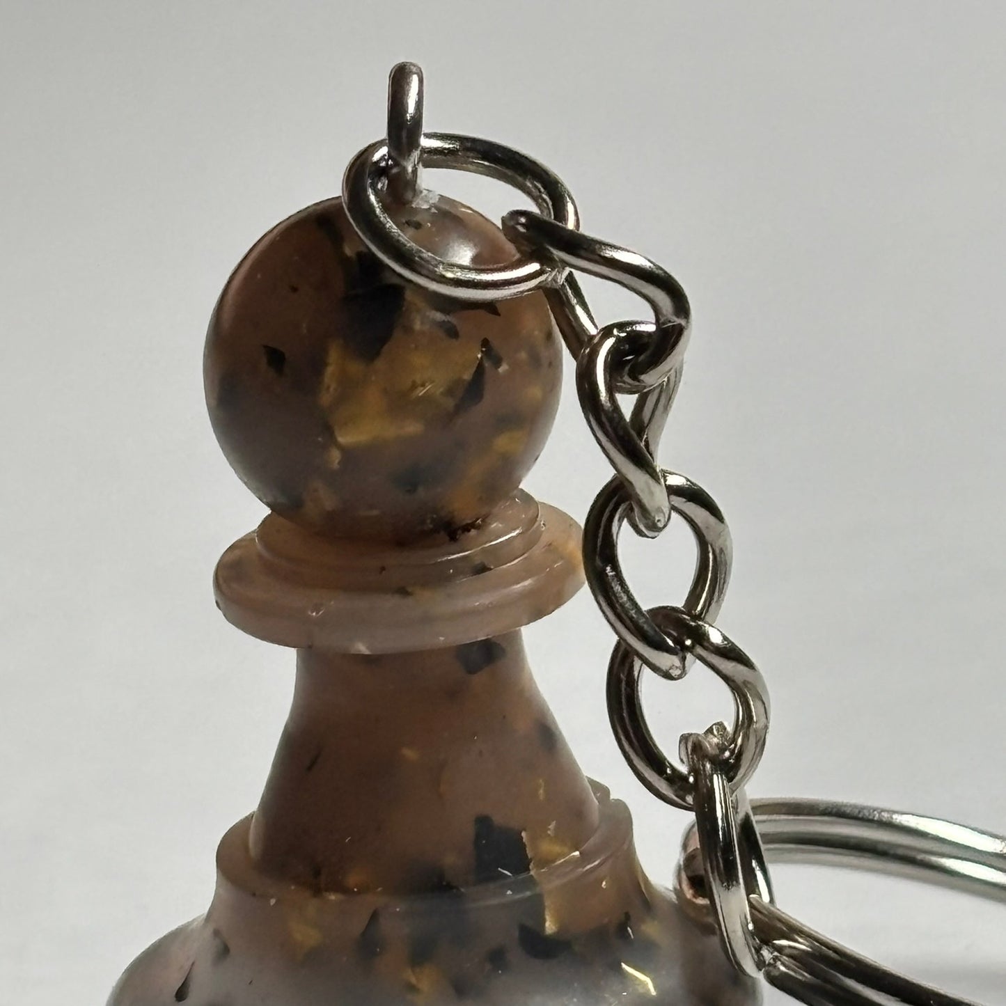 Classic Brown Pawn - Handmade Resin Keychain