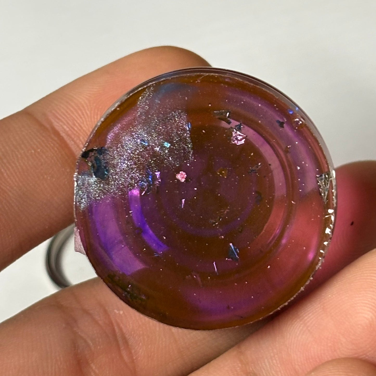 Mystic Purple Pawn - Handmade Resin Keychain - Large Edition