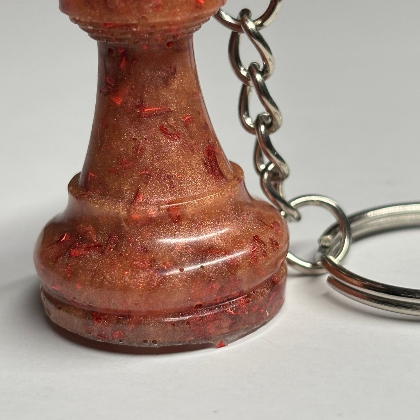Royal Lava Rook - Handmade Resin Keychain