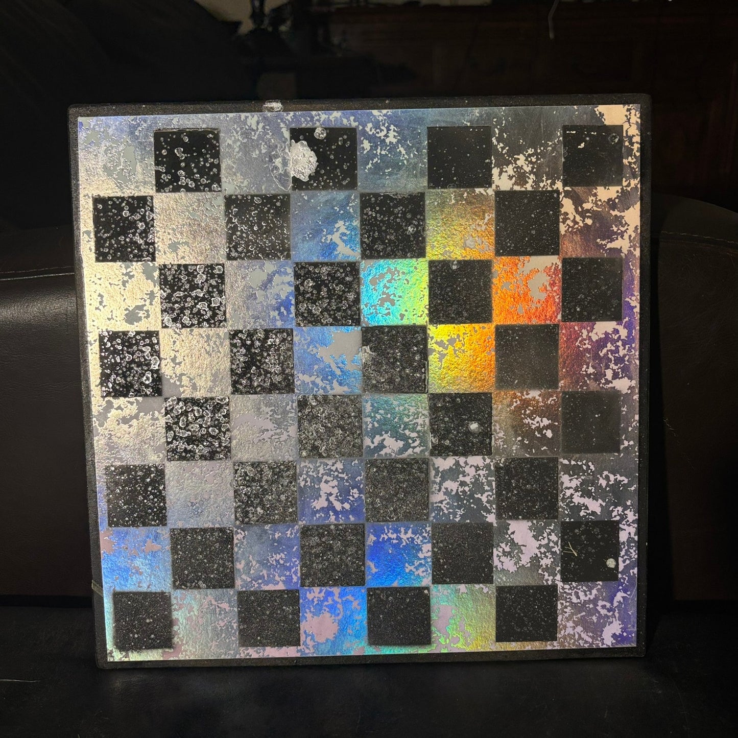 Glowing Chrome - Scrapbook Chess Board