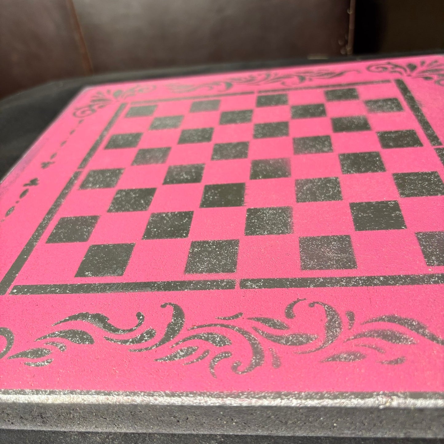Chrome Pink - Painted Chess Set