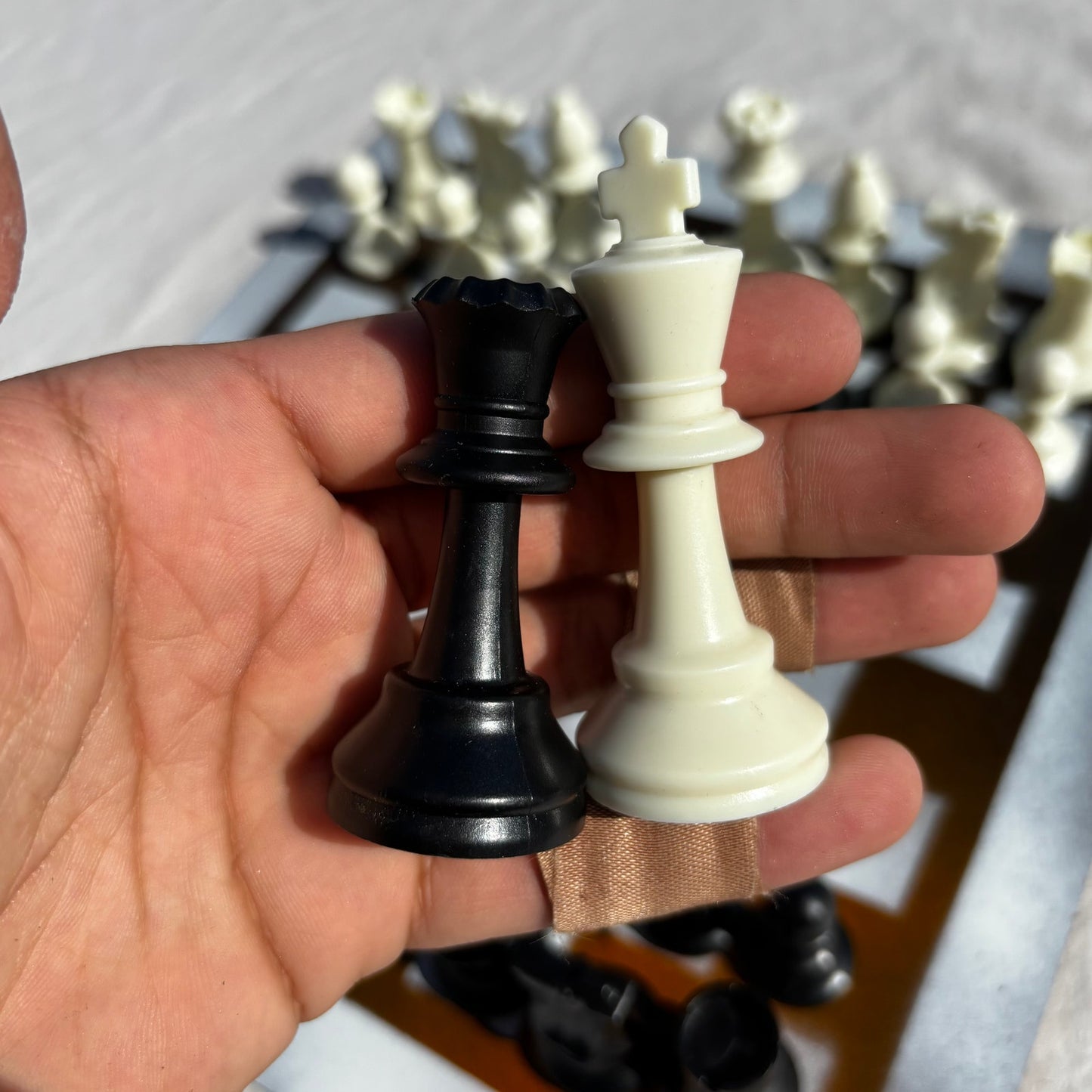 Burned Orange - Painted Chess Set