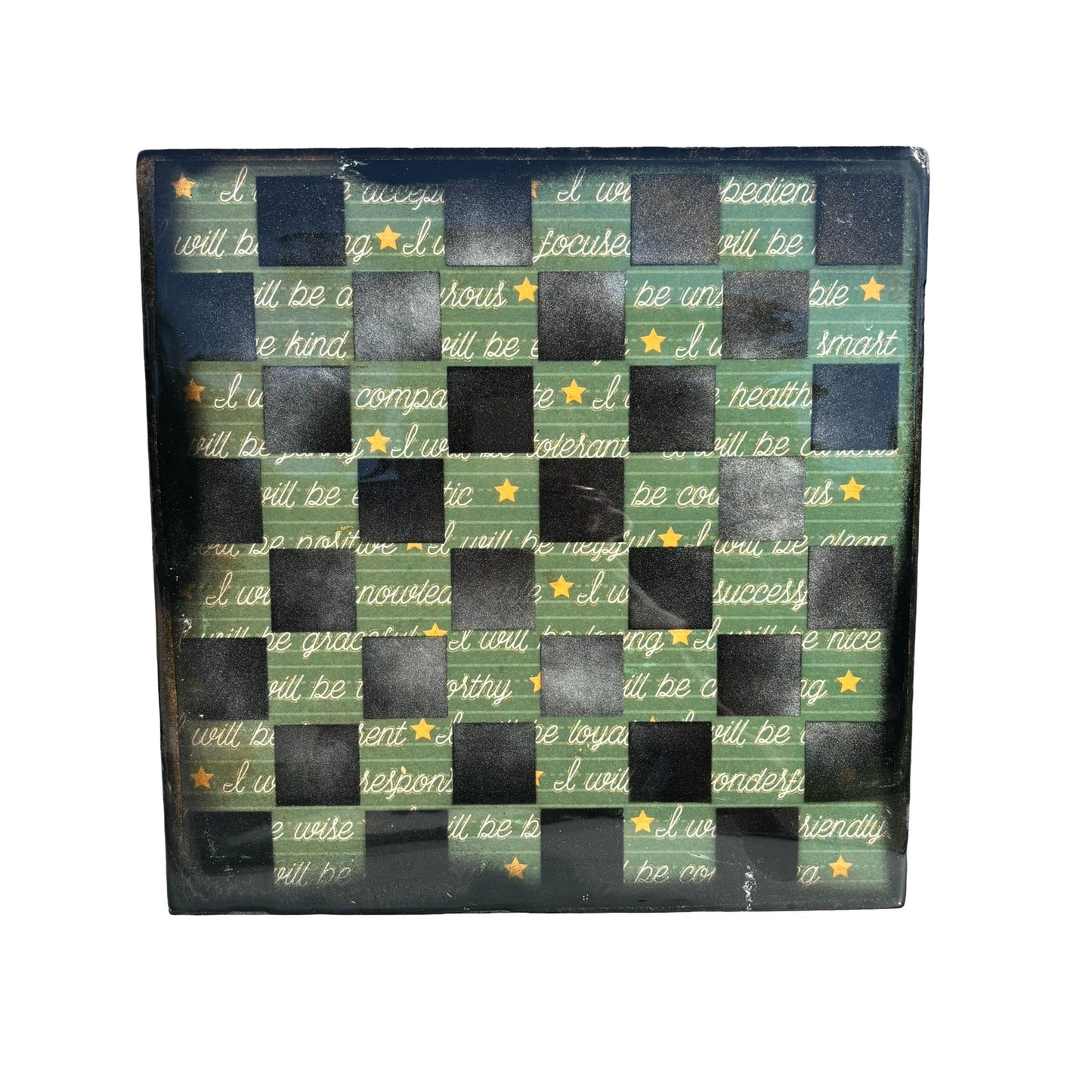 The Green Board - Resin Coated Chess Board