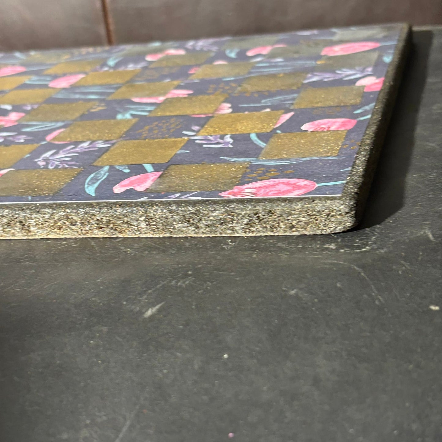 Golden Dark Forest - Scrapbook Chess Board