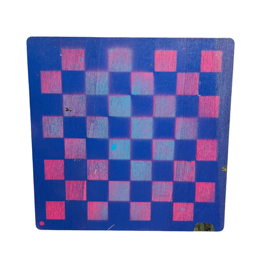 Pink Purple Hue - Painted Thin Wooden Chess Board