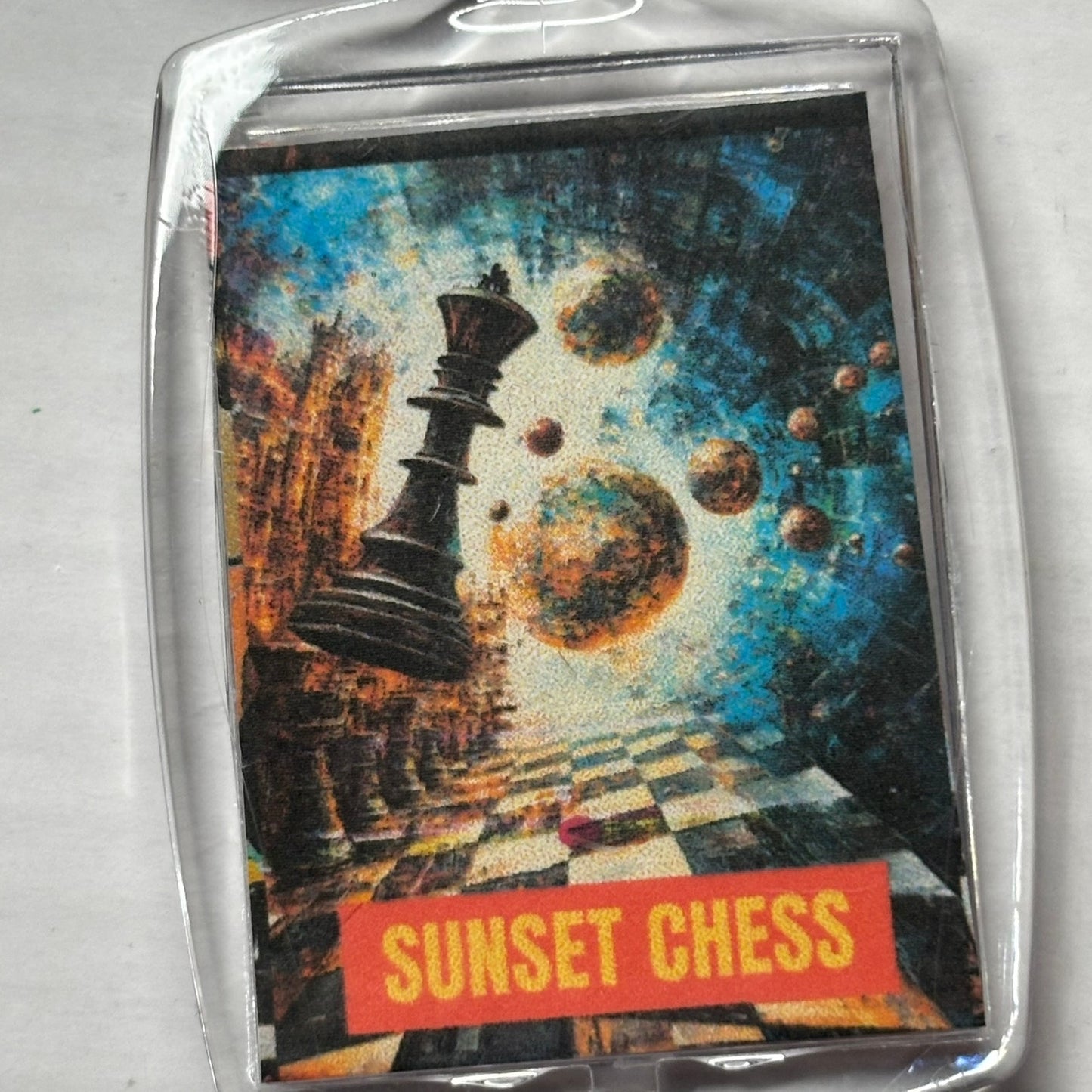 Cosmic Explosion - Chess  Photo Keychain
