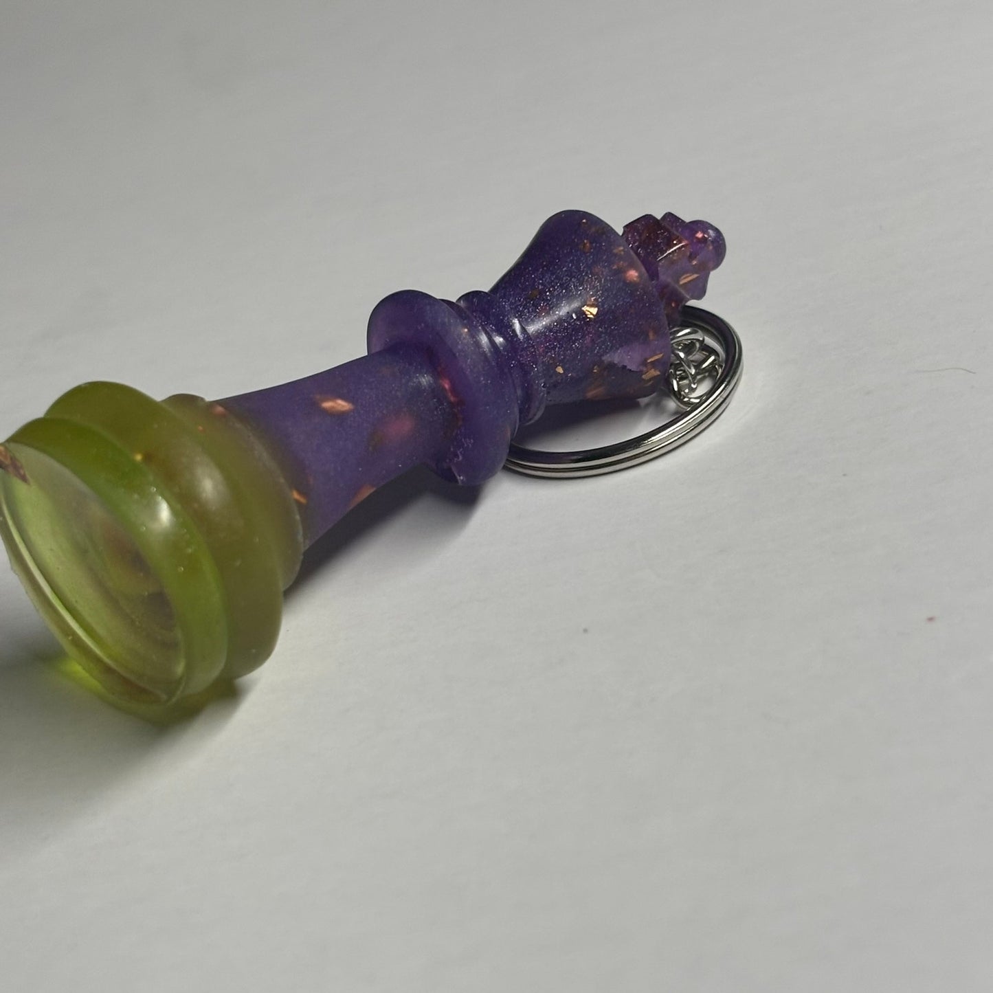 Purple Royalty King - Handmade Resin Keychain