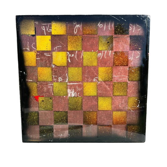 Burgundy Rust - Resin Coated Chess Board