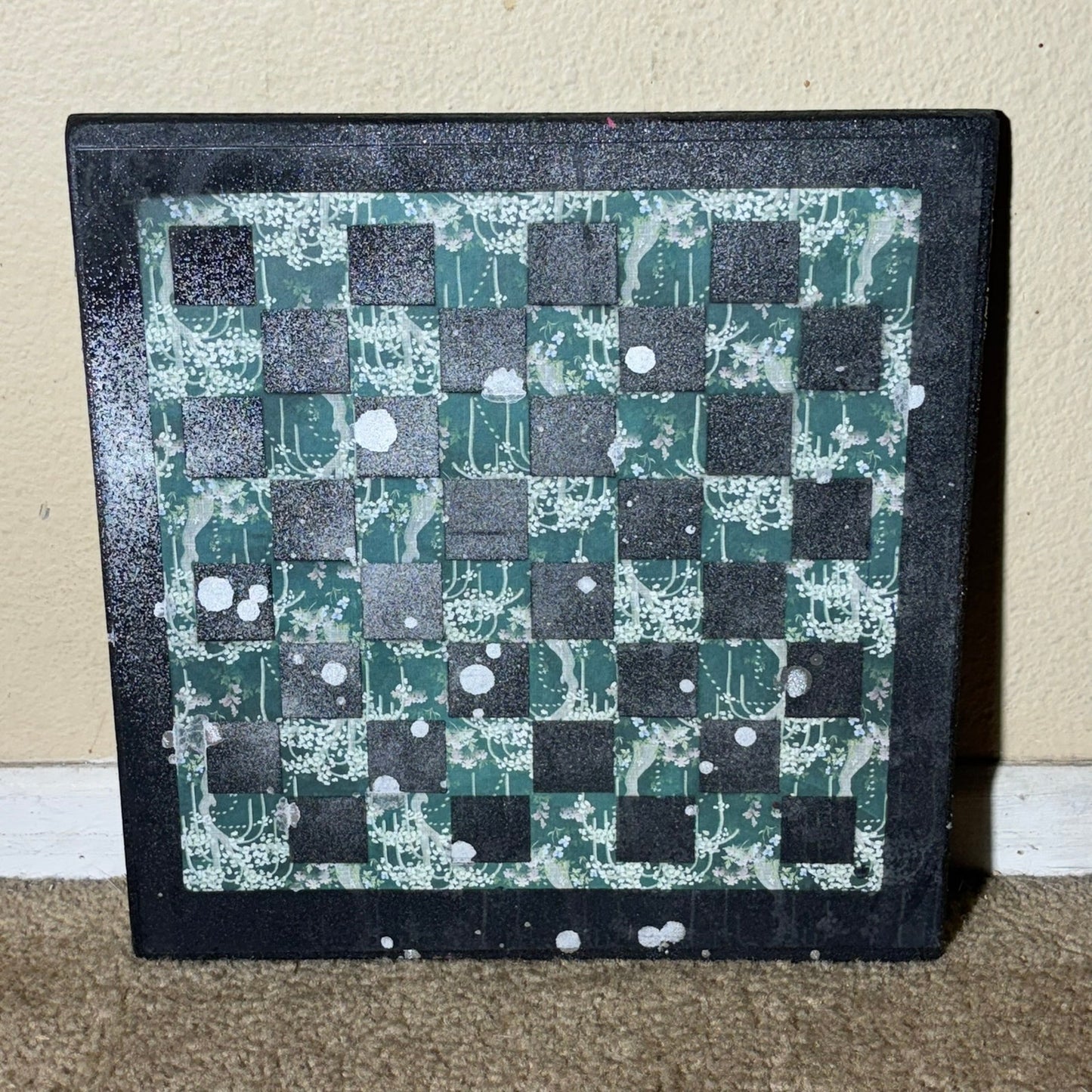 Chrome Mist Green - Scrapbook Chess Board