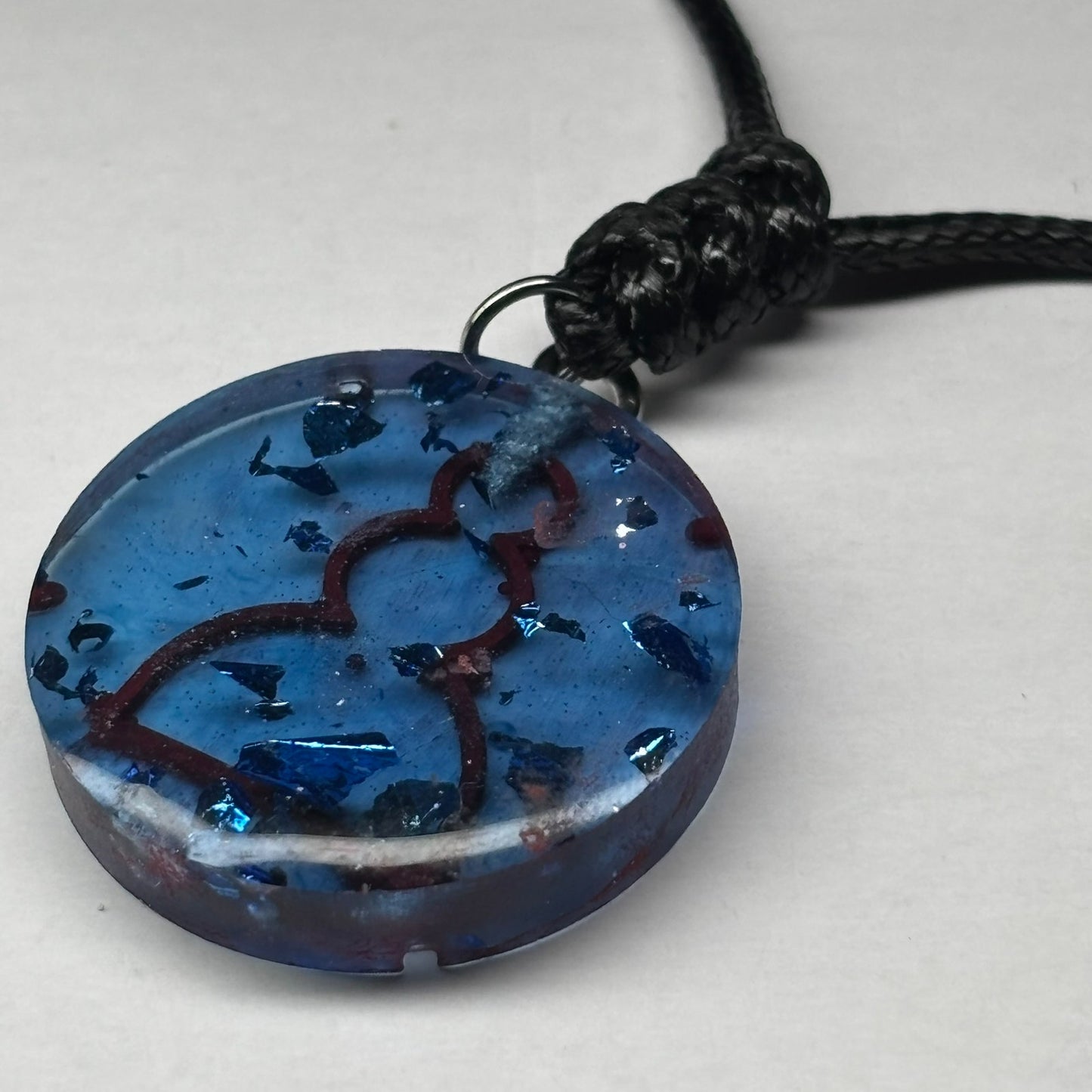 Ocean Blue Pawn - Handmade Resin Chess Necklace