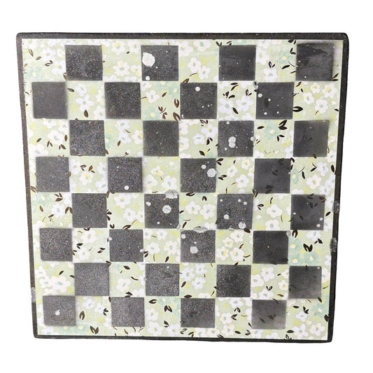 Mint Green & Black - Scrapbook Chess Board