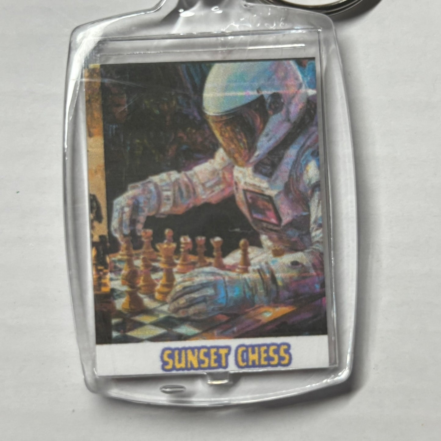 Space Times - Chess  Photo Keychain