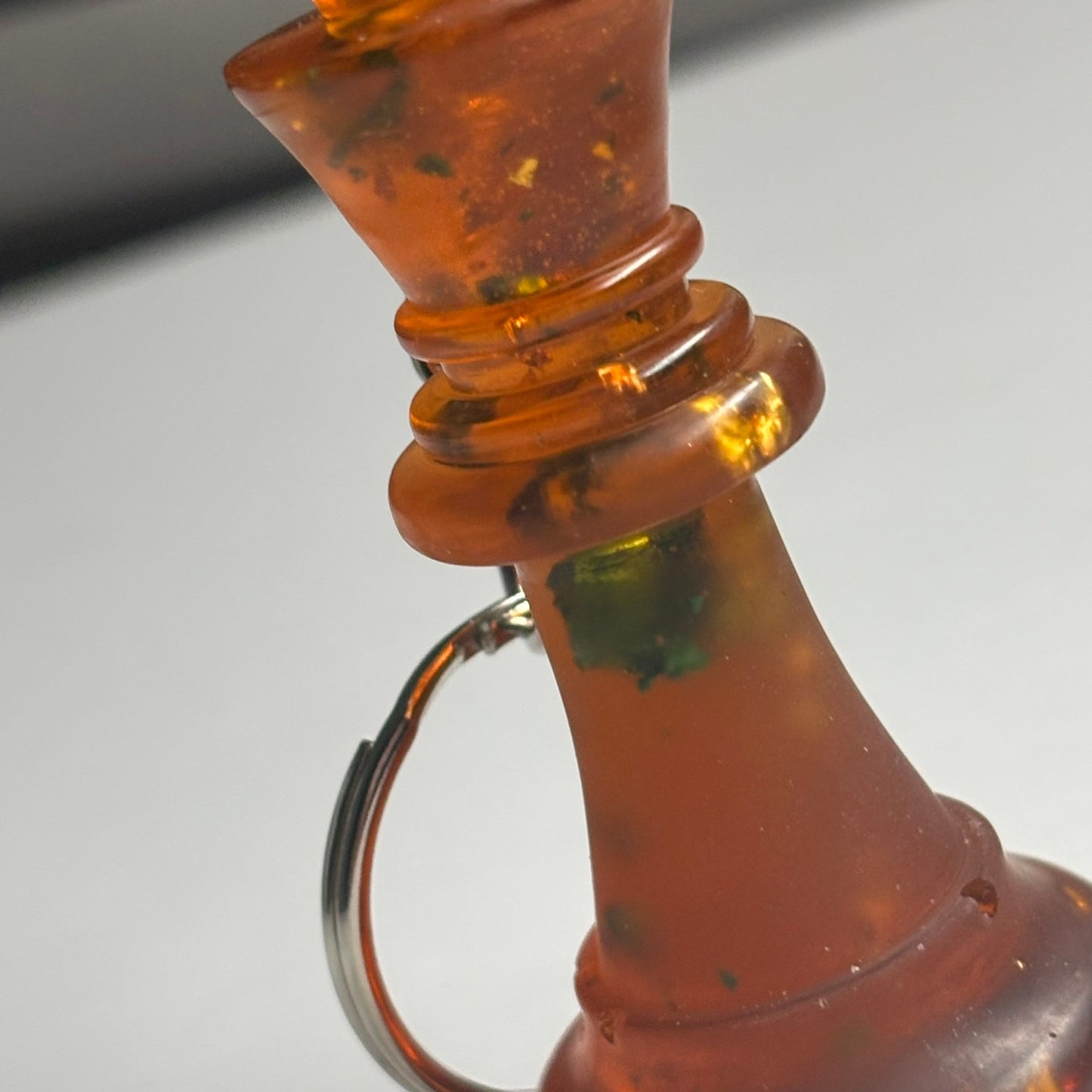 Dark Amber King - Handmade Resin Keychain