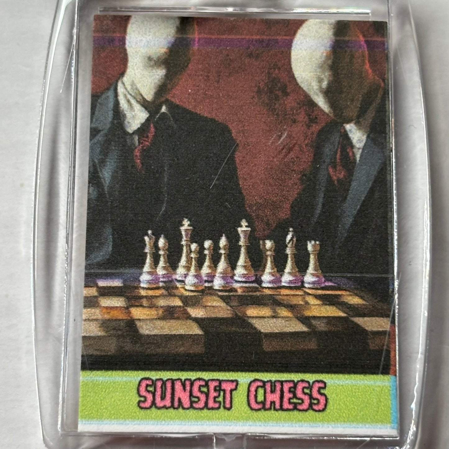 Sock Face - Chess  Photo Keychain