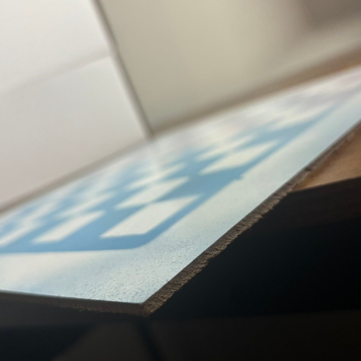 Fading Sky Blue - Painted Chess Board