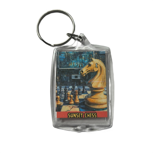 Simple Knight - Chess  Photo Keychain