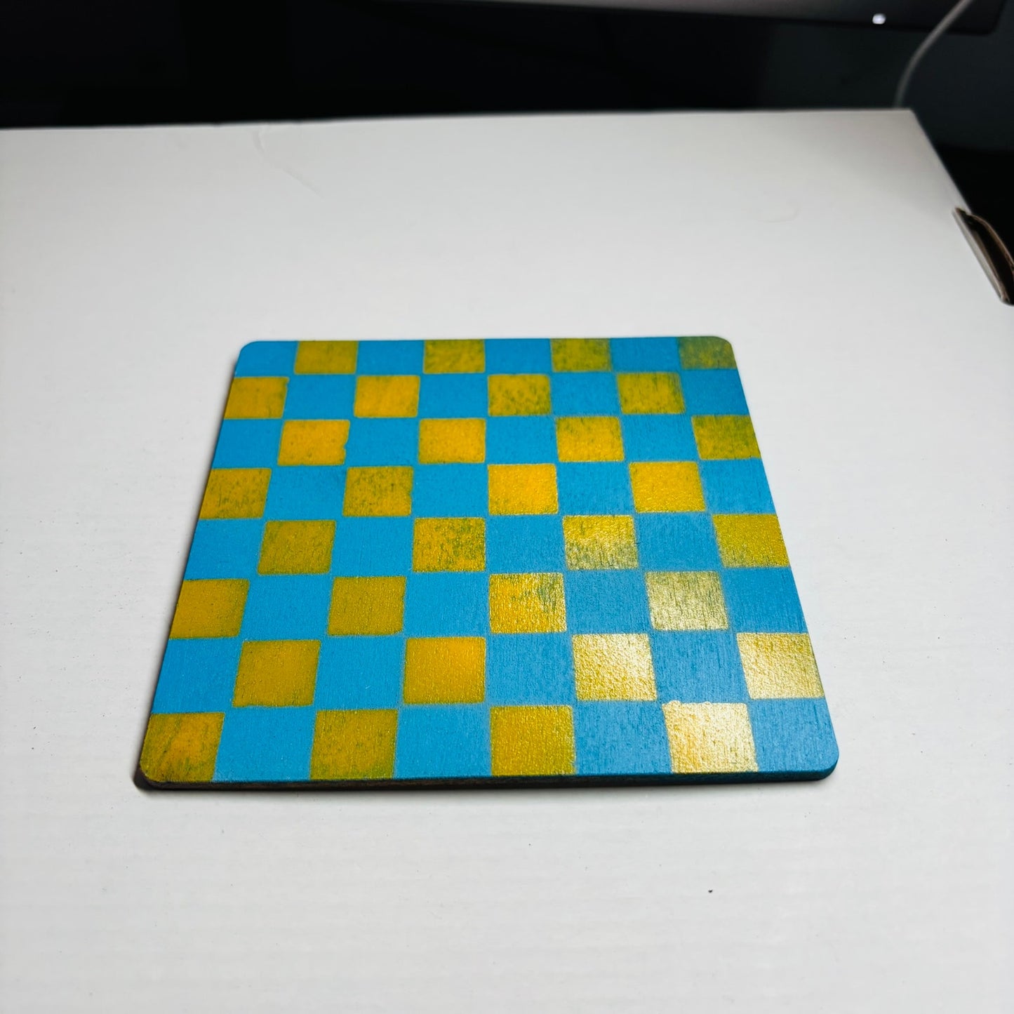 Light Blue & Yellow - Mini Chess Set