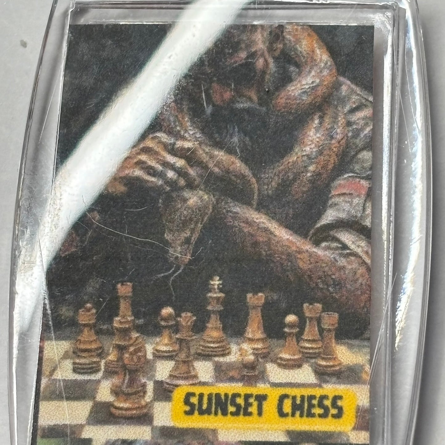 Snake Man - Chess  Photo Keychain